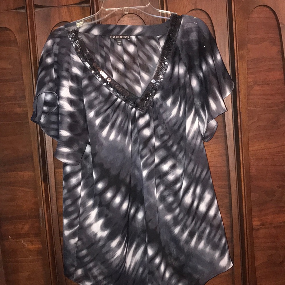 Express Ladies Sheer blouse size Medium